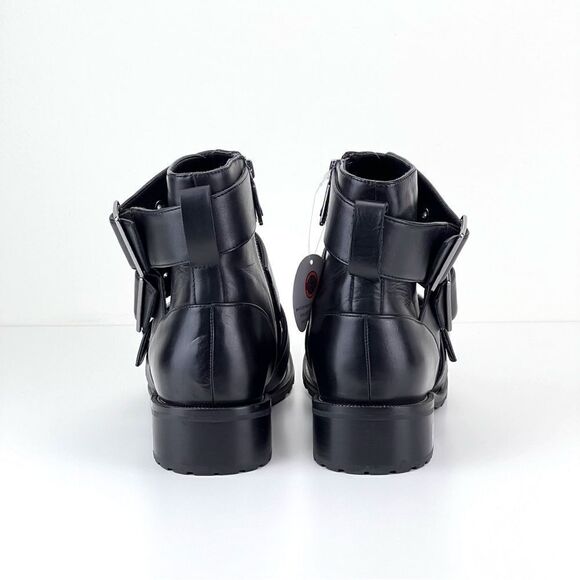 BLONDO “Camila” Buckled Combat Leather Boot Size 10 - Picture 10 of 13